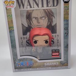 Funko Pop! Shanks Wanted Poster C2E2 Shared Sticker