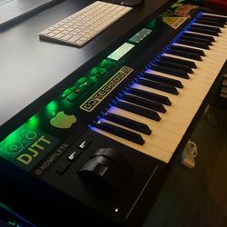 Musical or MIDI Keyboard Sliding Tray for Under Desk - Extra Large, Heavy Duty, Adjustable Height