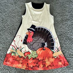 Turkey/Thanksgiving Dress - Womens Medium