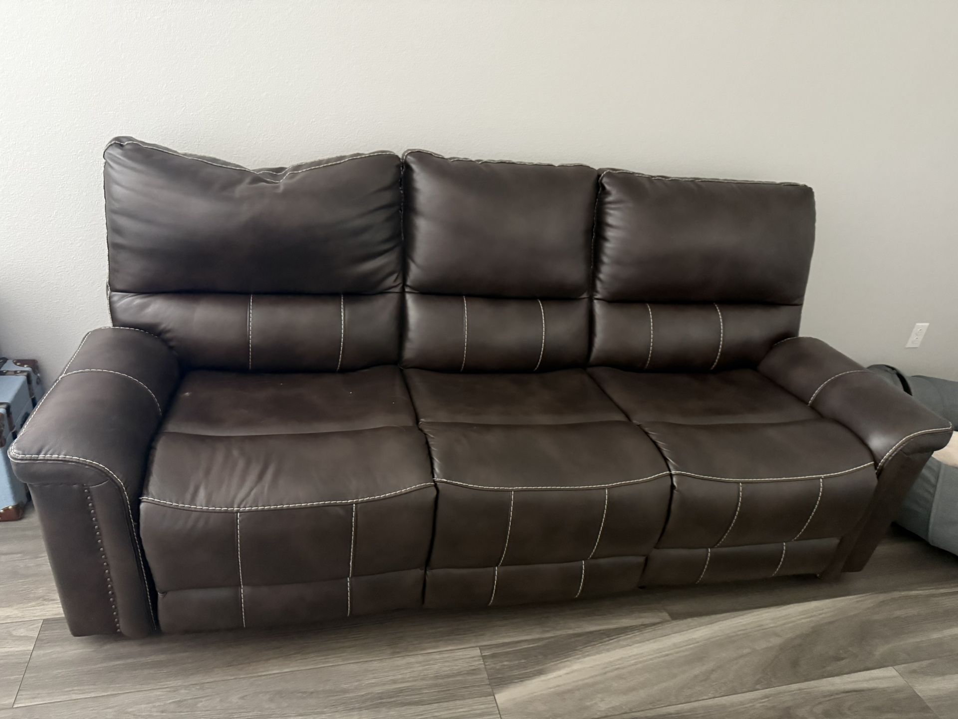Recliner Leather Sofa
