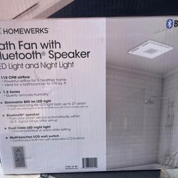 Bluetooth Speaker Bathroom Fan