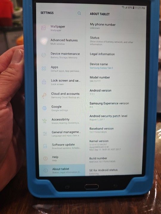 Samsung Tab E TABLET