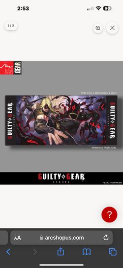 Guilty Gear -Strive- Zato and Eddie Deluxe Desk Mat