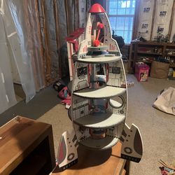 Kids Wooden Space Ship
