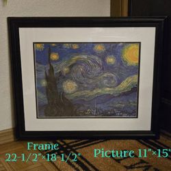 Van Gogh Starry Starry Night Framed Piture