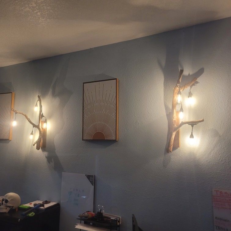 Custom Natural Sconce Fixture New