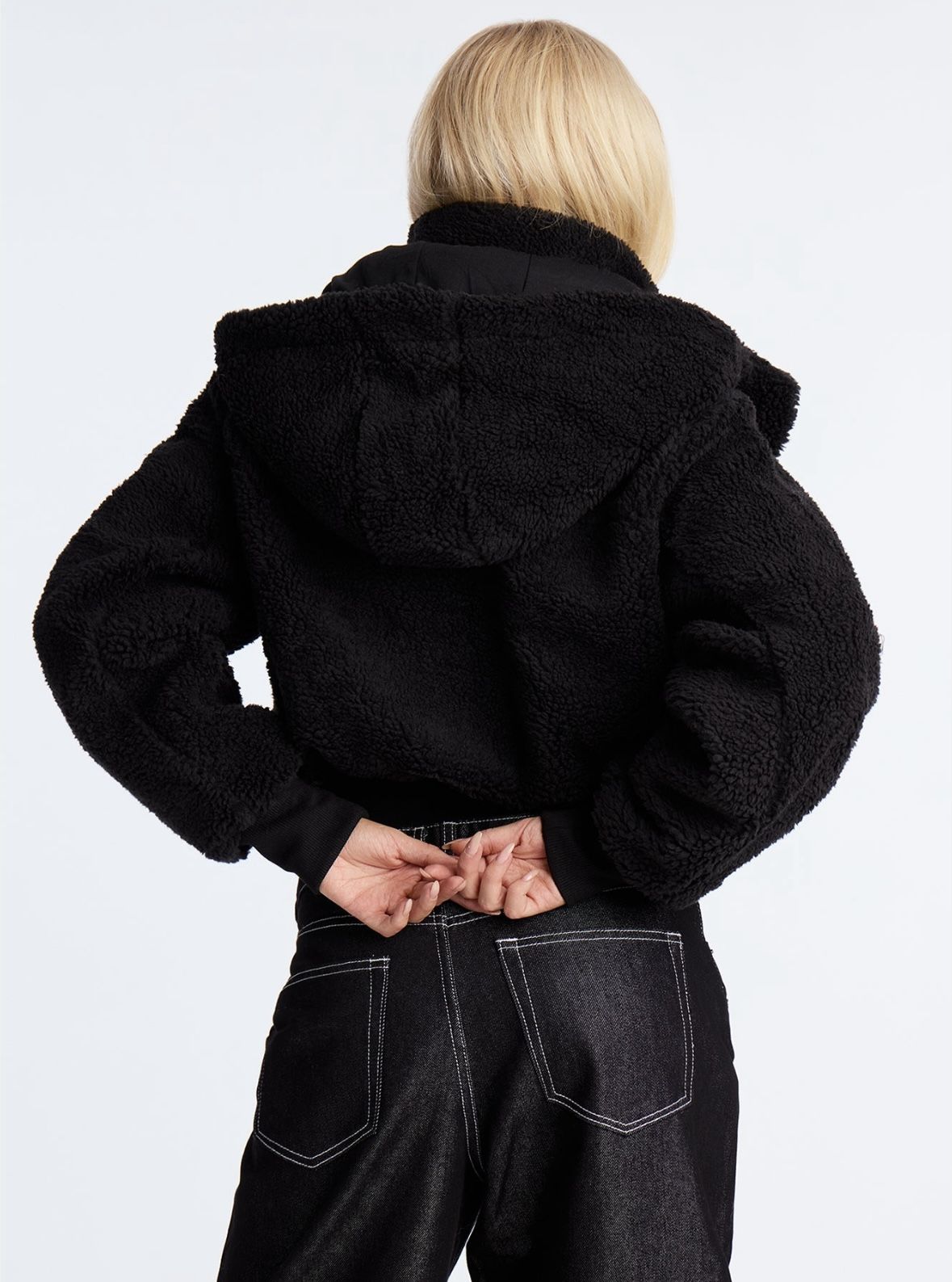 Black Sherpa Jacket size L