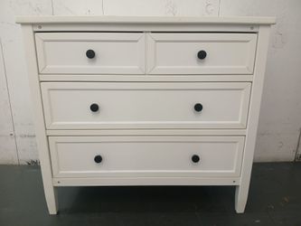 White 3 Drawer Dresser