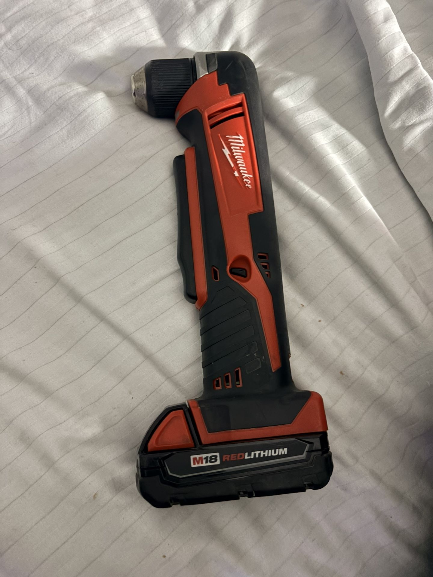 Milwaukee M18 Right Angle Drill With Battery. 