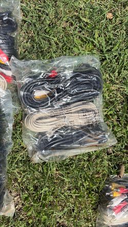 Phono Video cable , coax jumper with F fittings, phone line