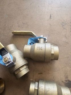1 1/4" ball valves sweat brass
