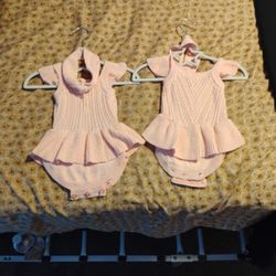 Pink Crochet One Piece 