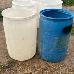 55 Gallon Plastic Barrel 