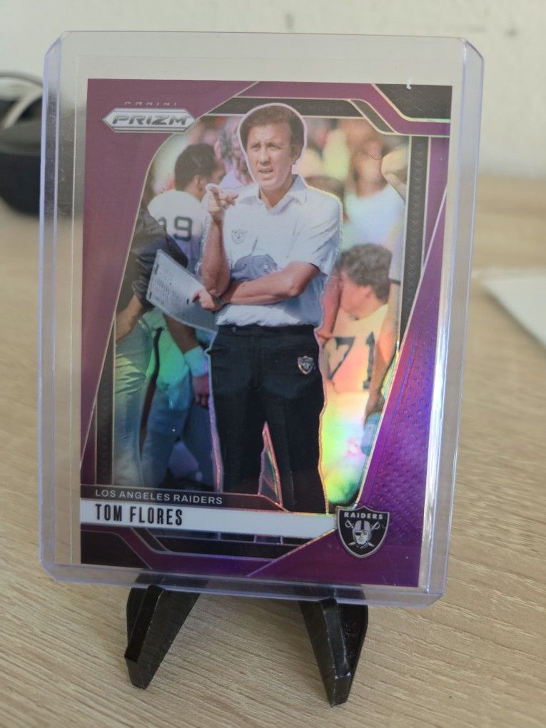 Raiders Tom Flores Parallel Card