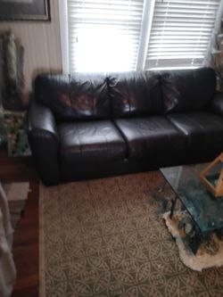 Leather Couch Bed