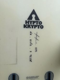 6’6 Hypto Krypto - almost new with bag