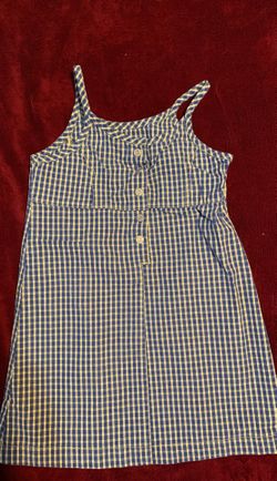 Cherokee size 4t blue and beige checkered dress