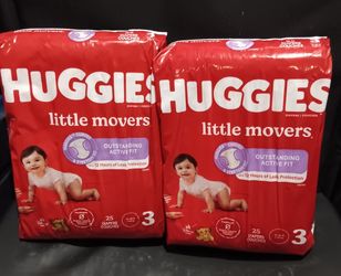 Huggies Little Movers (Size 3) 2 For $12