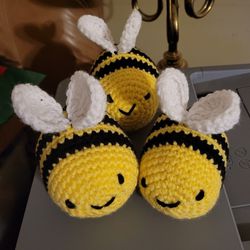 Hand crocheted bees.  $3 each.