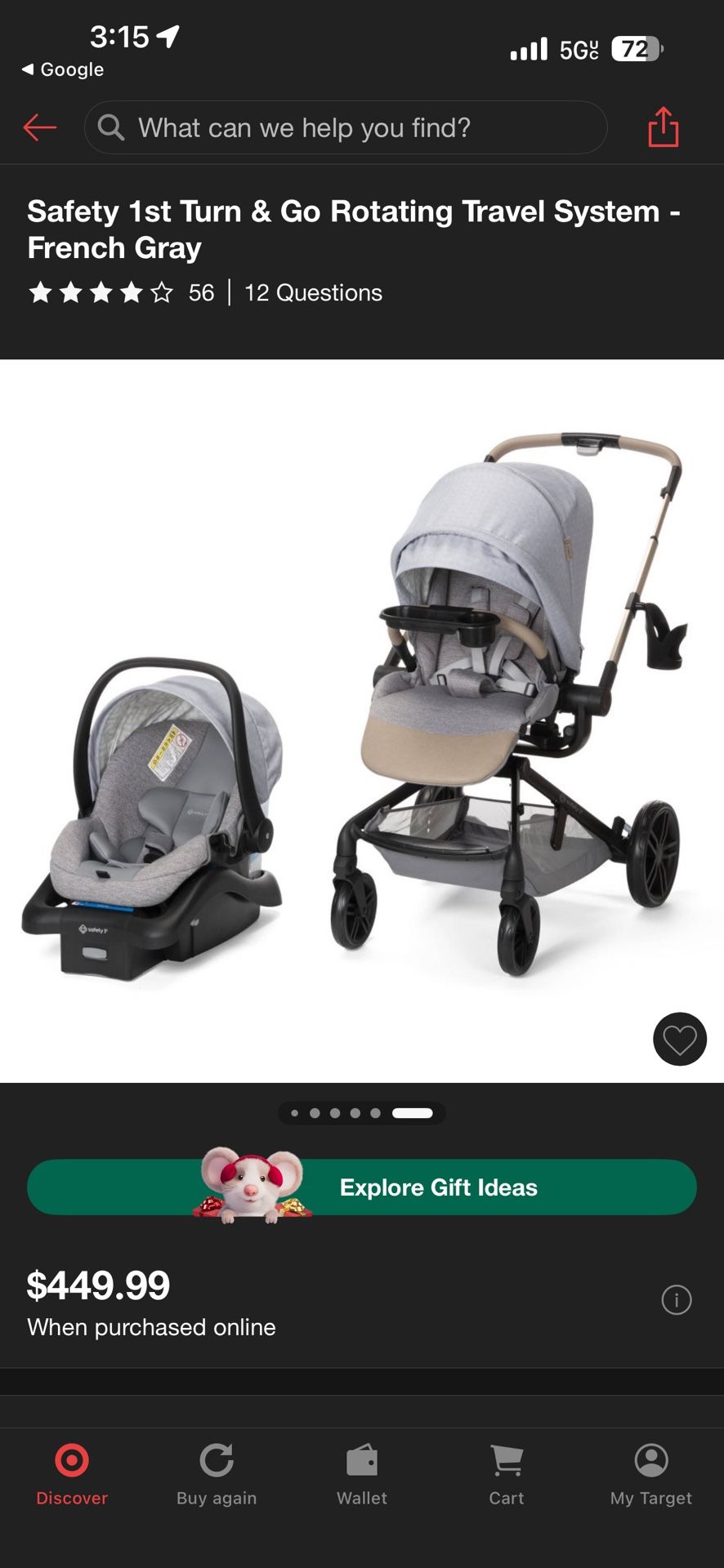 Brand New - Safety 1st Car Seat & Stroller