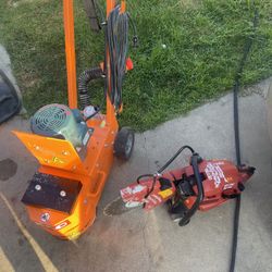 10 Inch EDCO CONCRETE GRINDER AND 14inch Saw