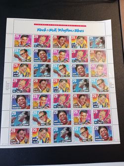 NEW ROCK AND ROLL / RHYTHM AND BLUES 35- .29c U.S. STAMPS 