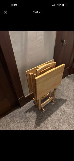 Wood TV tables