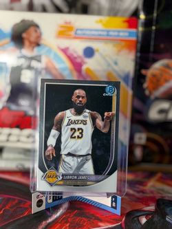LeBron James Bowman Chrome Lakers Trading Card