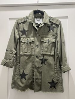 Pistola Camilo Star Print Military Jacket, Size XS