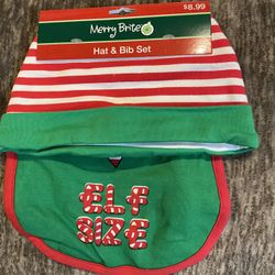 🎄 Beautiful Elf Beanie And Bib🎄