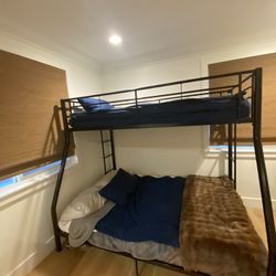 Black Metal Bunk Beds With Mattresses