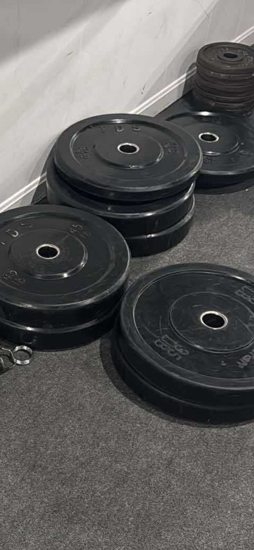 Set Of Rubber Olympic Weights Plates