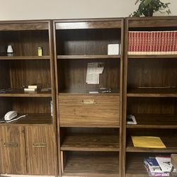 Set Of 3 Bookshelves 