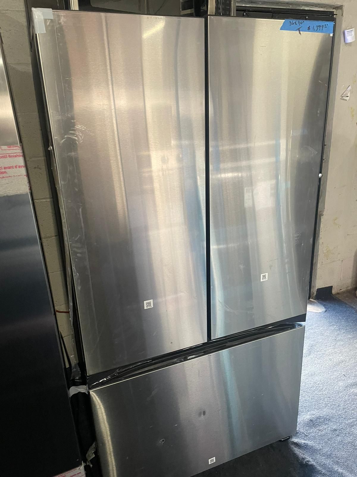 Samsung 36in French Door Refrigerator With 6 Months Of Warranty