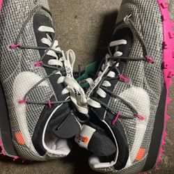 NIKE X OFF-WHITE Waffle Racer SP "Black/Fuchsia" sneakers