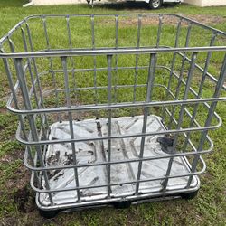 Metal Crate Tote Cage