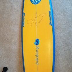 Surfboard Billabong Autographed By Sheryl Crow