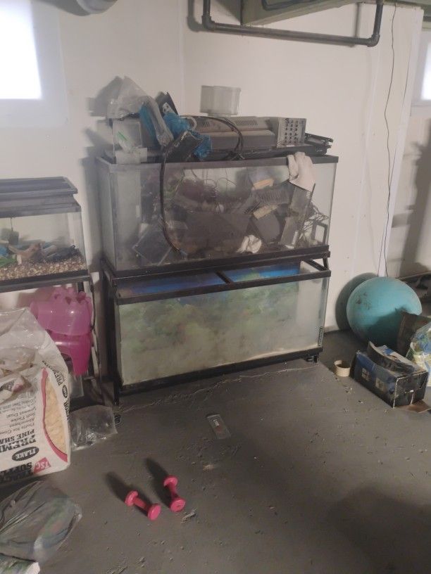 2 - 55 Gallon Aquariums* w/ Stand $125