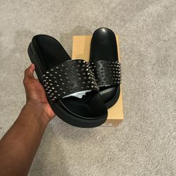 Size 12 Brand New Christian Louboutin Slides Red Bottom