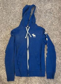 Blue Abercrombie And Fitch Zip Up Medium