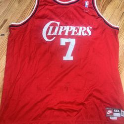 Vintage Y2K Nike Lamar Odom LA Clippers Red Jersey 4XL 1983 Hardwood Classic