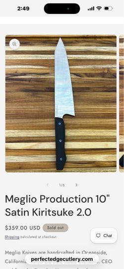 10 in Meglio Kirtuske Knife. New not used