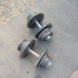 Dumbbells 2x45lbs