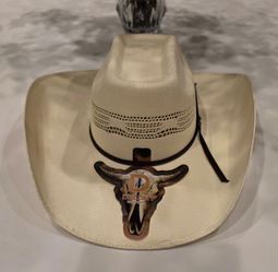 NEW DELDHY Bangora Fino Western Cowboy Hat Size 7 Natural Ivory D1005-11 Made in Mexico — $85