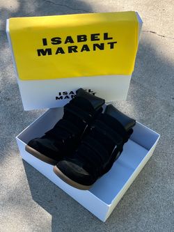 Isabel Marant Black Wedge Sneakers 8 US 39 EU