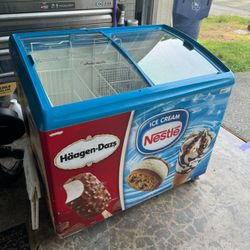 Ice Cream Sliding Door Freezer 