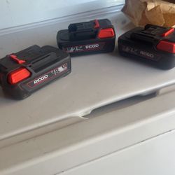 Ridgid Battery’s 