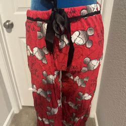 Disney Minnie Mouse “Kiss Me” Red Sleep Pants – Size Medium