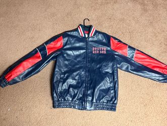 MLB Genuine Merchandise Boston Red Sox Faux Leather Varsity Jacket