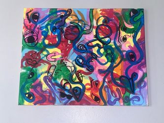 Original Abstract Acrylic Painting on Canvas